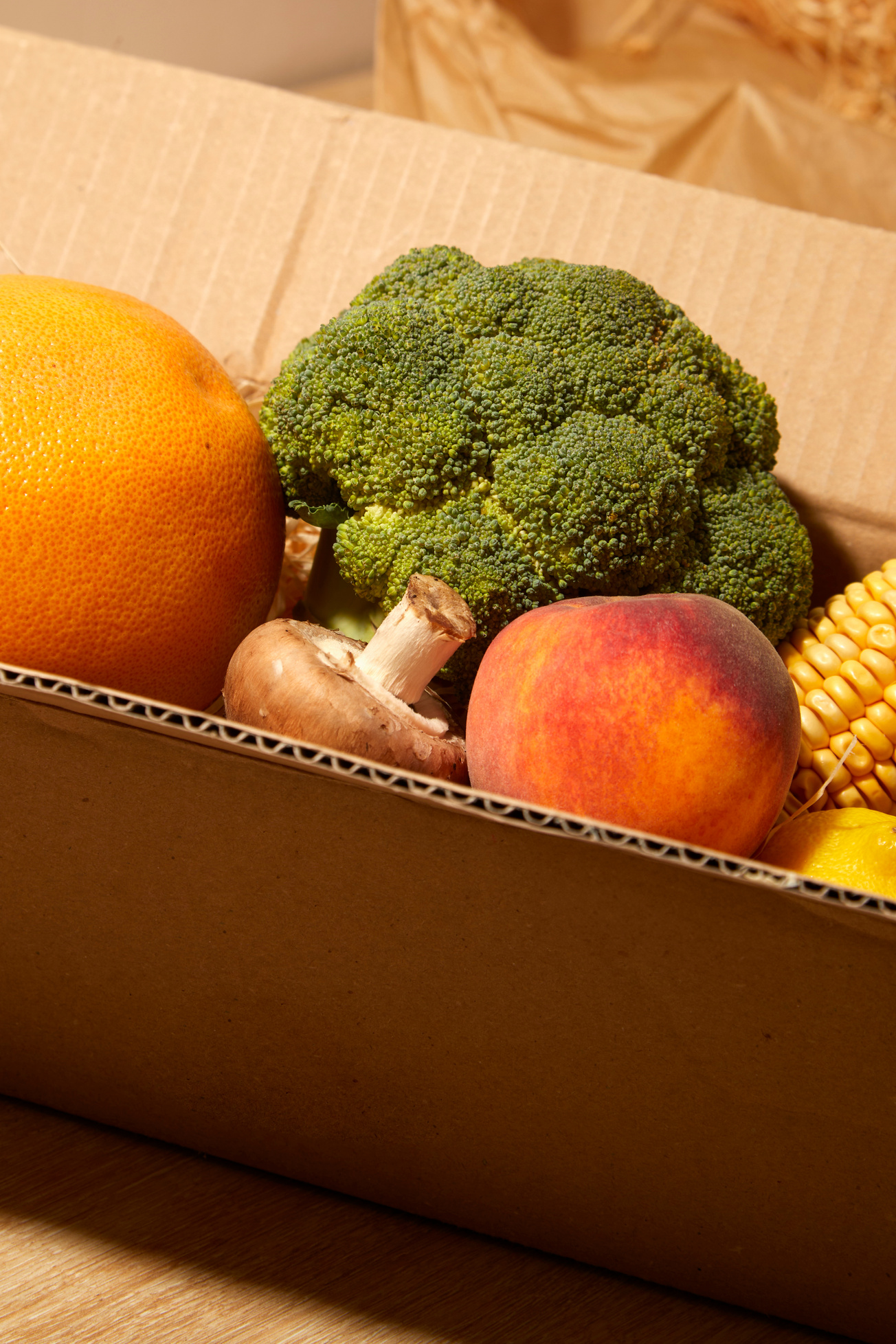 Box of Fruits and Vegetables